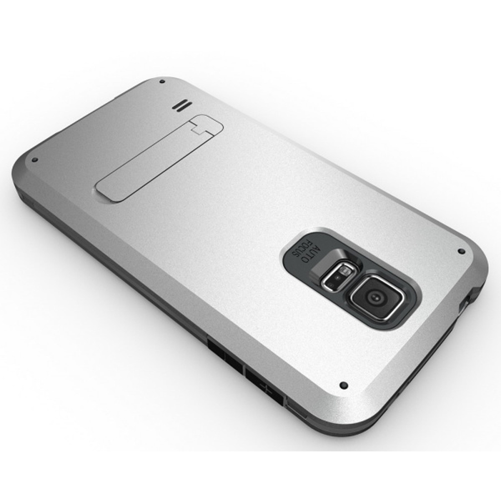 Samsung Galaxy S5 Strong Armor Hybrid with Stand (Silver)